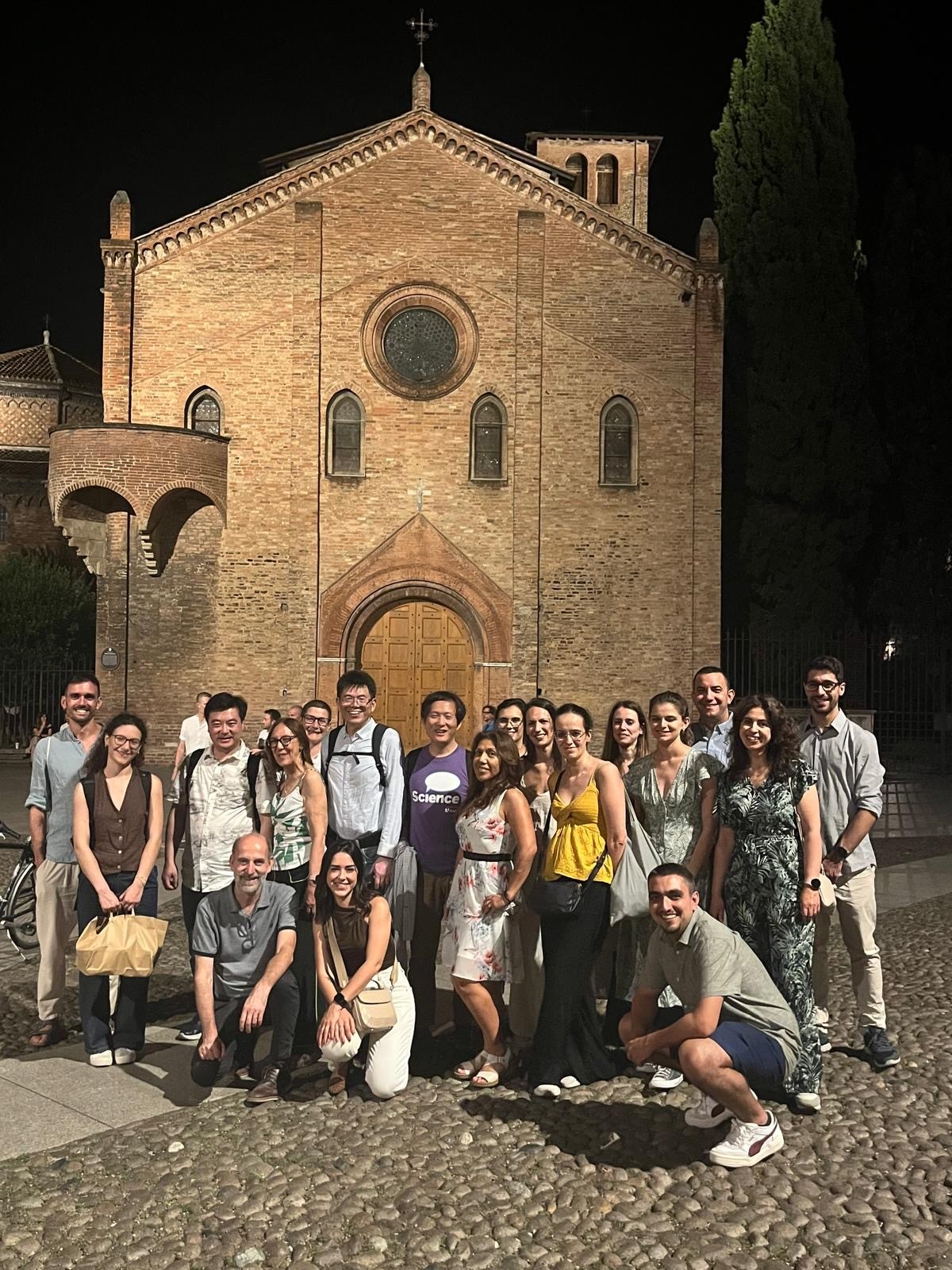 AMRAMR group picture in Piazza Santo Stefano, Bologna